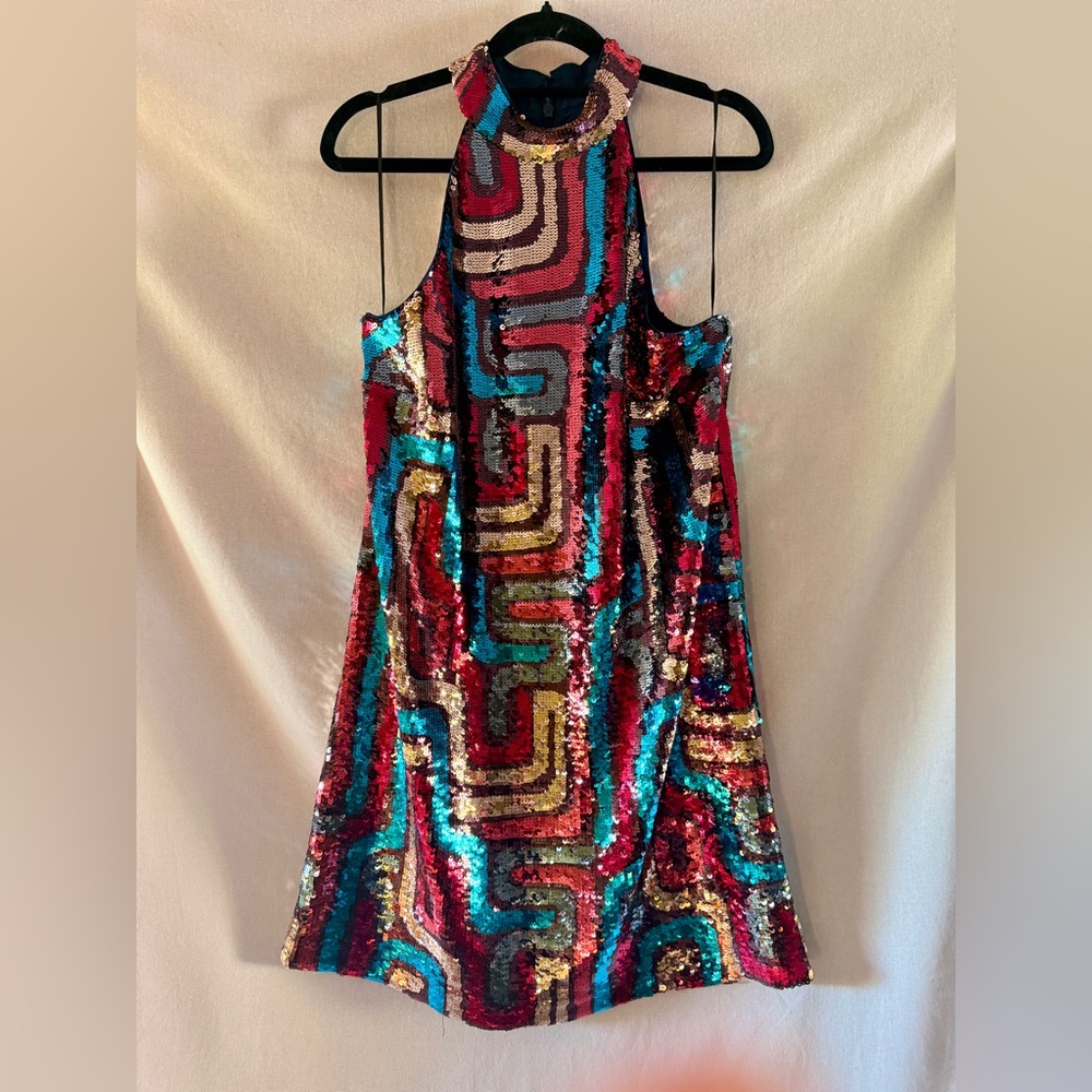 Trina Turk Vibrant Sequin Mini Dress